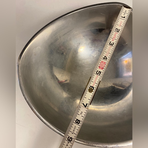 Nambé 527 Handmade Serving Bowl Tri Corner Dish Made of Aluminum Alloy Metal - Picture 7 of 11